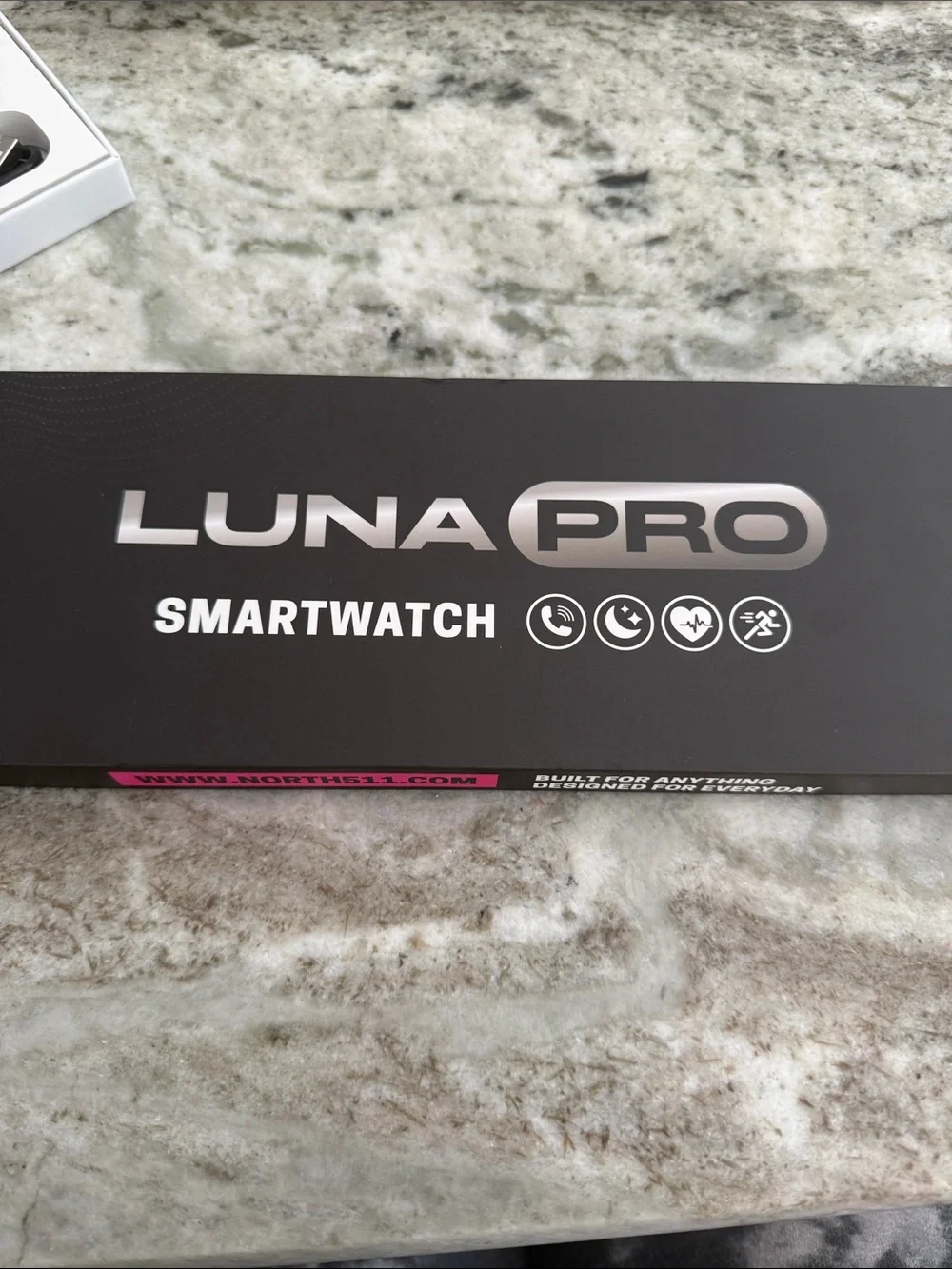 Rose Gold Smartwatch with Pink Silicone Band Brand New